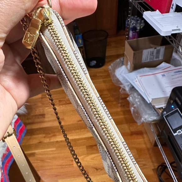 Louis Vuitton Azur Mini Pochette accessories Clutch Wristlet Pouch - Picture 15 of 16